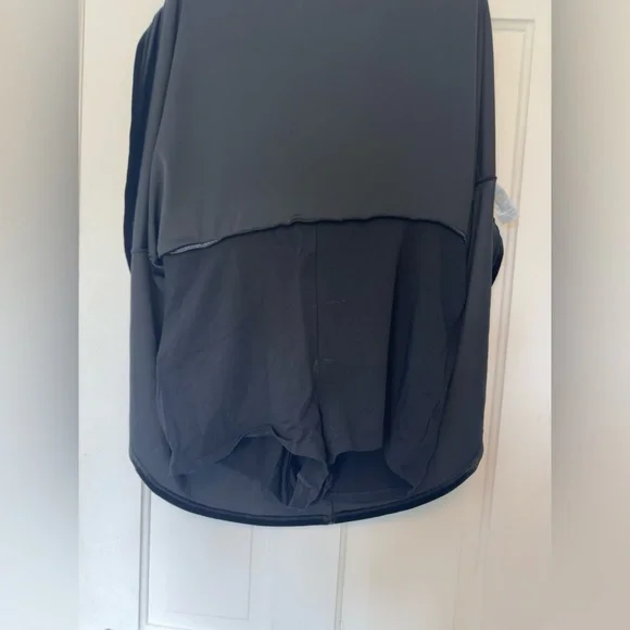 Express Black Velvet Deep V Wire Mini Skort Size XL Dress - Picture 4 of 6